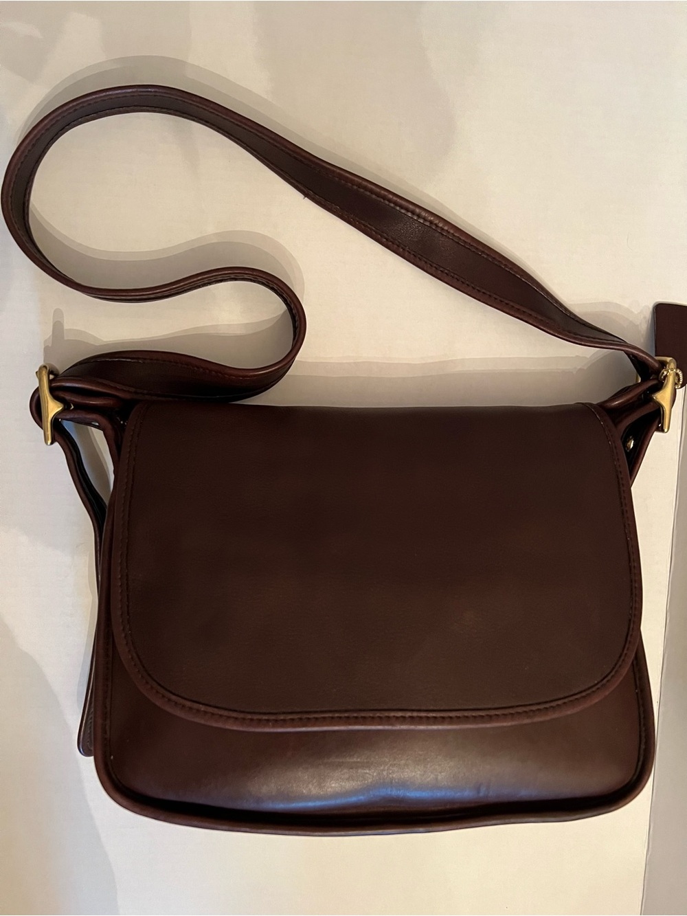 Coach vintage Mahogany Brown Patricia’s Legacy 9951 leather bag purse USA